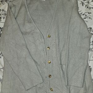 Gray cardigan